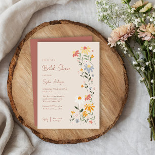 Invitation Jolie Fête des mariées florale printemps