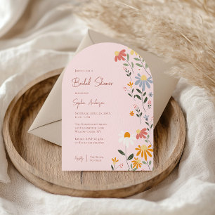 Invitation Jolie Fête des mariées florale printemps