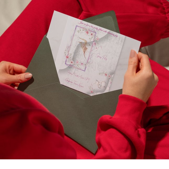 Invitation Jolie fête du thé (Créateur téléchargé)