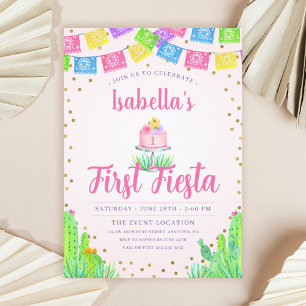Invitation Jolie Fête Fille 1er anniversaire