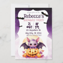 Jolie Halloween Fille Halloween fête Purple Bat