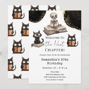Invitation Jolie Halloween Suivant Chapitre 30e Anniversaire