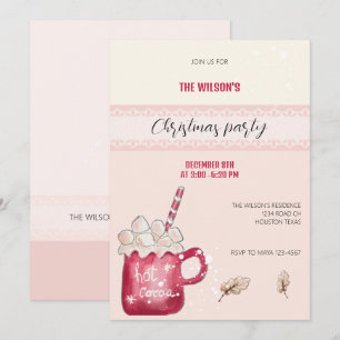 Invitation Jolie illustration de Mug de cacao chaud