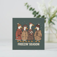 Jolie oie Saison gelée Hiver Cosy Automne Canard 