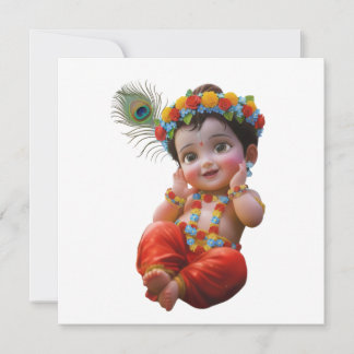Invitation Jolie petite affiche d'art indien traditionnel de 