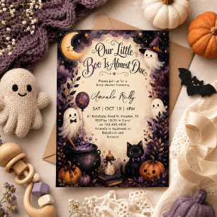 Invitation Jolie petite boo Baby Shower Halloween