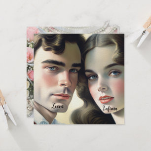 Invitation Jolie photo vintage Papier écru Save the Date