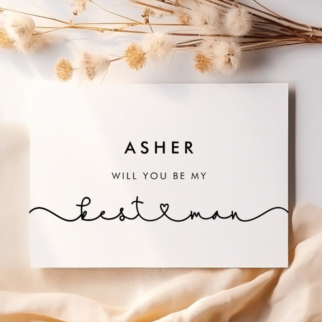 Invitation Jolie police de cœur connectée Seras-tu mon témoin (Créateur téléchargé)