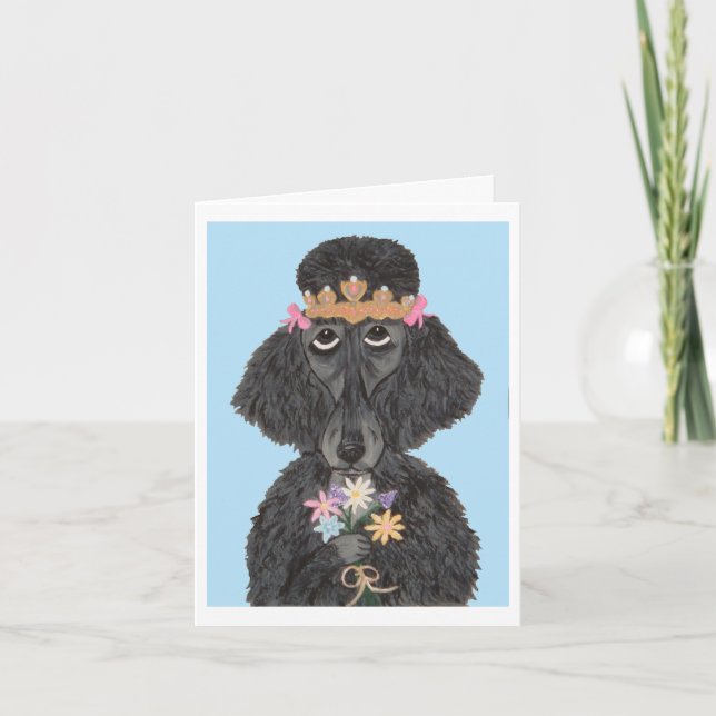 Invitation Jolie Poodle Princesse (Devant)
