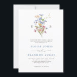 Invitation Jolie prairie de fleurs sauvages printanières Jard<br><div class="desc">Capturez la beauté de la nature le jour de votre mariage avec nos invitations de mariage à l'aquarelle de fleurs sauvages exquises. Élégantes, uniques et fleuries d'amour. Utilisez les champs de texte pour personnaliser la carte avec vos propres mots et détails. Si vous souhaitez modifier le style de police, la...</div>