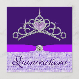 Invitation Jolie Quincenera lavande violet