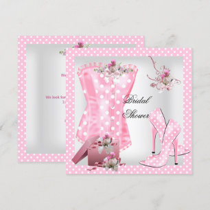 Invitation Jolie Robe de Mariée Fête Blanche Rose Corset Poin
