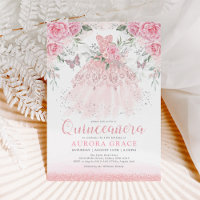 Jolie robe rose en argent Quinceañera Princess