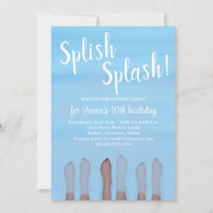 Invitation Jolie Summer Beach Lake Ocean Girly Party