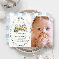 Jolie Tarte aux Bleuets Bleu Anniversaire 1ère Pho