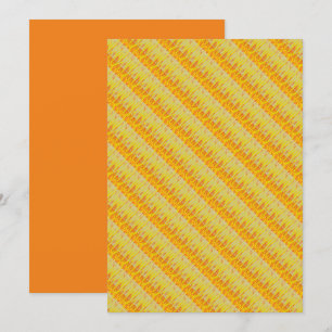 Invitation Jolies couleurs chaudes jaune citron rose orange