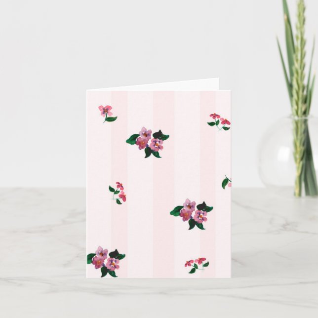 Invitation Jolies Pansies (Devant)