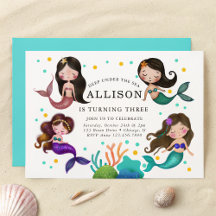 Jolies sirènes sous les filles de la mer Anniversa
