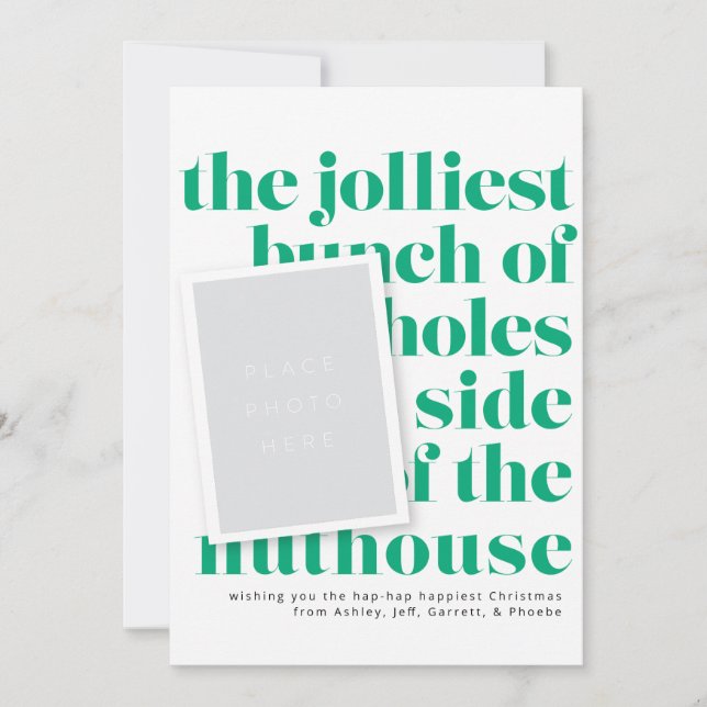 Invitation Jolle Bunch Tradition de vacances Portrait Photos (Devant)