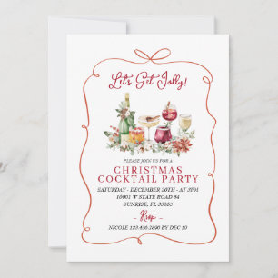 Invitation Jolly Winter Cocktail Dessin à la main
