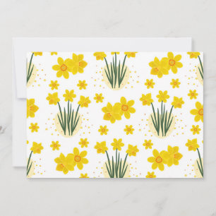 Invitation Jonquilles lumineuses, motif sans soudure