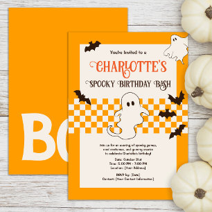 Invitation Jote Éffrayant Fantôme Halloween Ado Anniversaire