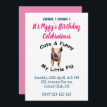 Invitation Jote Funny Pig's Birthday Farm Animal Party<br><div class="desc">Invitation pour la fête des animaux de ferme de l'anniversaire du cochon drôle, conçue par Nisha Prabhu. Entièrement Personnalisable. Personnalisez avec vos détails. Rassemblez vos animaux de la petite fête pour un panier avec ces adorables Mignons Funny Pig's Birthday Farm Animal Party Invitations! Parfait pour tous ceux qui aiment rire...</div>