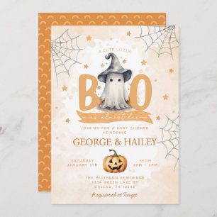 Invitation Jote Ghost Little Boo est presque dû Baby shower