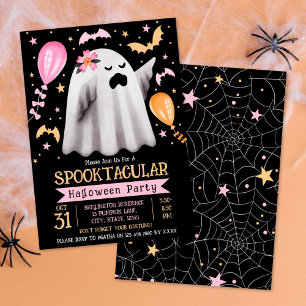 Invitation Jote Ghost Spooktacular Kids Halloween Party