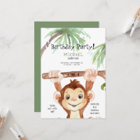 Jote Jungle Monkey Boy fête d'anniversaire