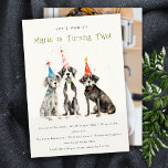 Invitation Jote Kids Chic Pawty Dog Anniversaire Photo<br><div class="desc">Pour toute autre personnalisation ou tout autre élément correspondant,  n'hésitez pas à me contacter à l'adresse yellowfebstudio@gmail.com</div>