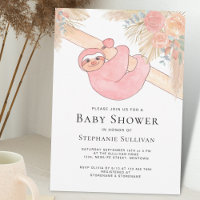 Jote Sloth Pampas Grass Baby shower de fille