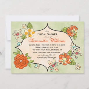 Invitation Joty Positionne l'invitation à la douche nuptiale