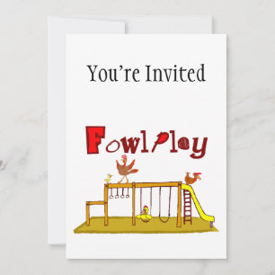 Invitation Jouer à la poule