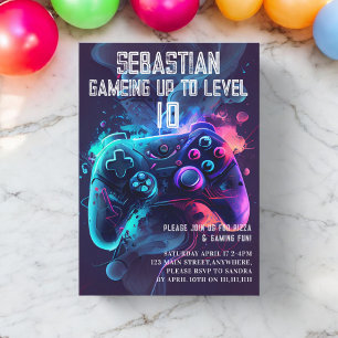 Invitation Jouer à un anniversaire amusant