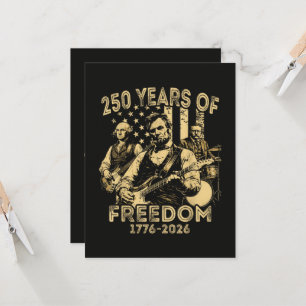 Invitation Jouer de la guitare 4 juillet 250e anniversaire