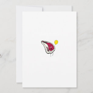 Invitation Joues effrontées. Côtes de porc, thème viande