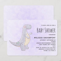Jouet de dinosaure gris mignon aquarelle Baby Show