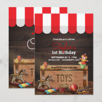 Jouets Anciens Vintage Coffre à Jouets en Bois 1er