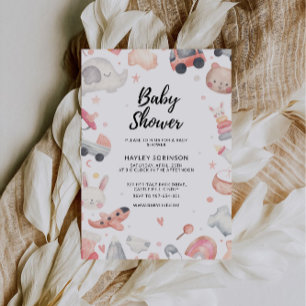 Invitation Jouets Baby showers mariages