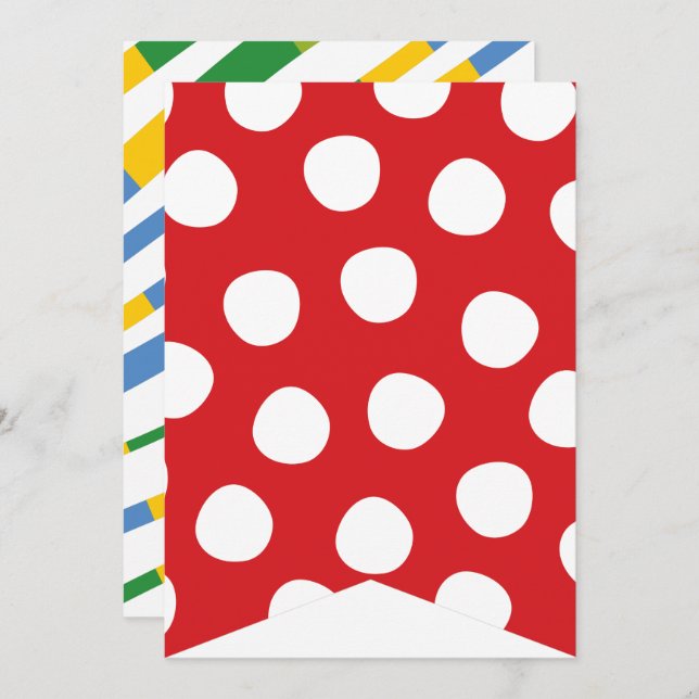 Invitation Jouets de garçons Transport Bonne bannière de fête (Devant / Derrière)