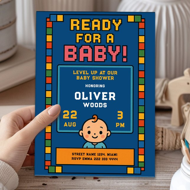 Invitation Joueur 1 : Baby Arcade Bash (Créateur téléchargé)