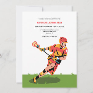 Invitation Joueur de crosse