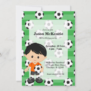 Invitation Joueur de football
