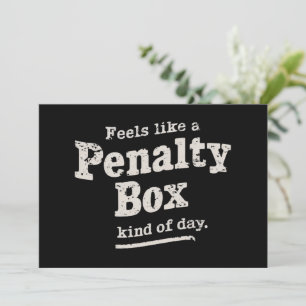 Invitation Joueur de hockey qui se sent comme une journée en 