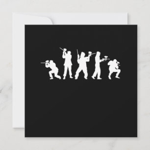 Invitation Joueurs de Paintball Marqueur de Paintball Gun G