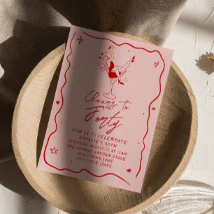 Invitation Jour 40e anniversaire de Quarante Quirky