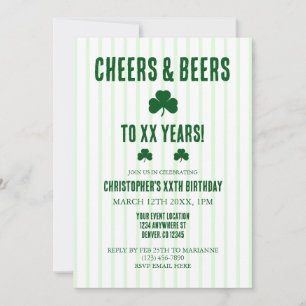 Invitation Jour d'anniversaire de la bière et de la bière