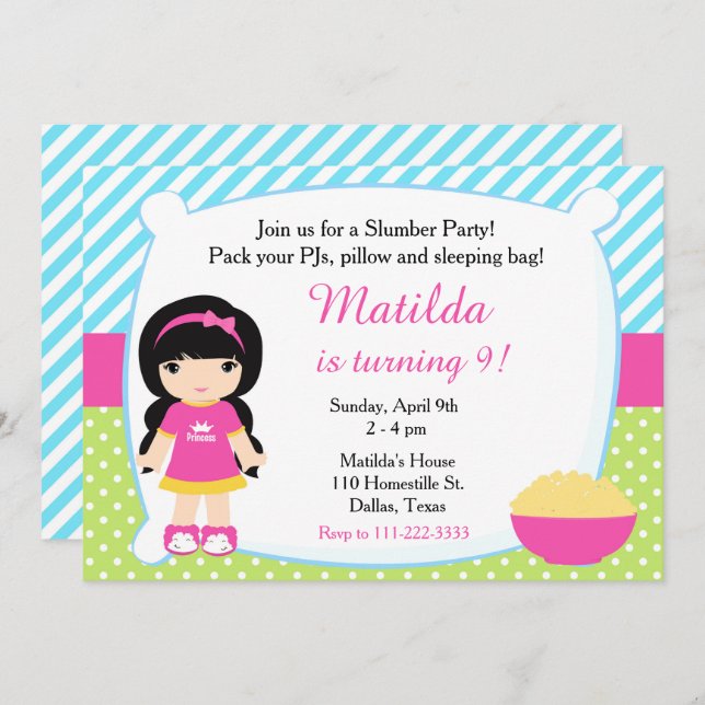 Invitation Jour d'anniversaire de la fête du bois d'oeuvre (Devant / Derrière)