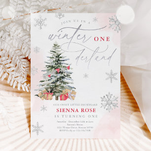 Invitation Jour d'anniversaire d'hiver Onederland Christmas R